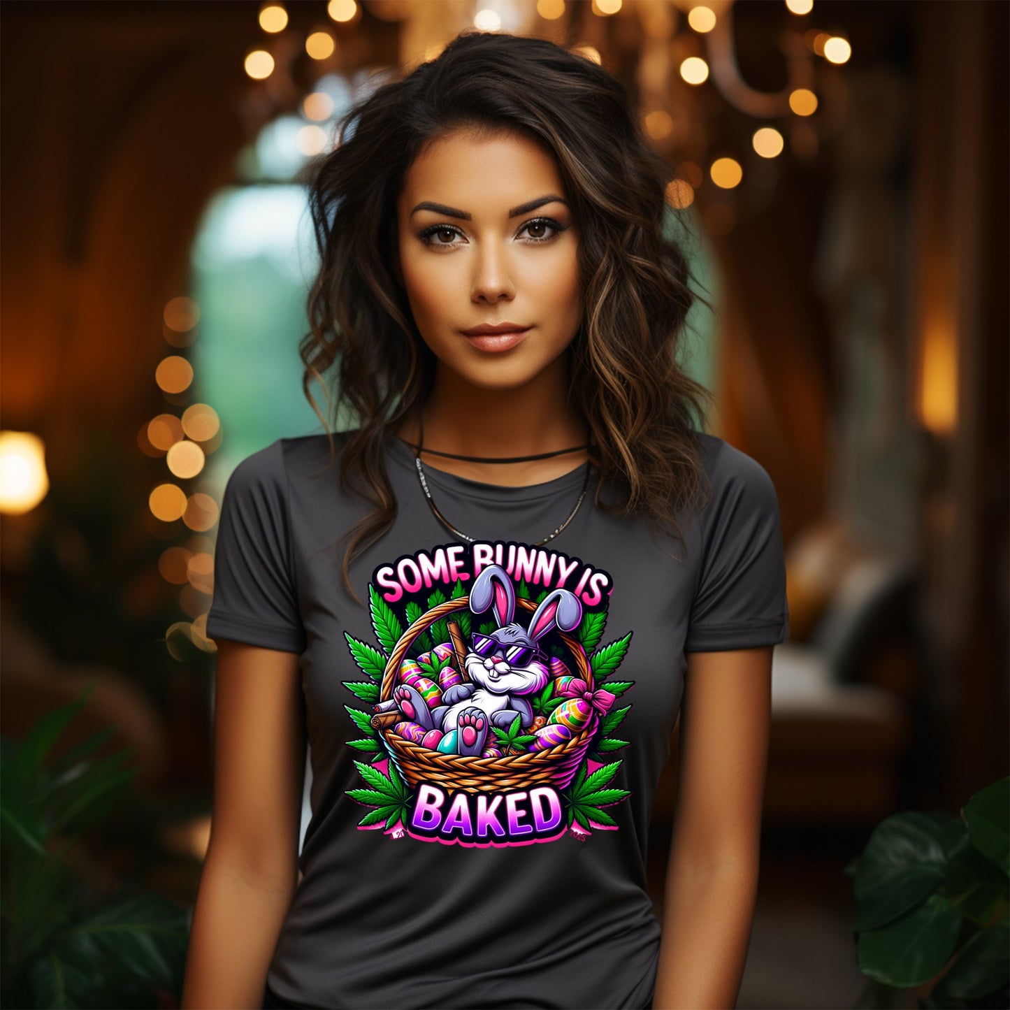 Some Bunny Is Baked Graphic Tee product
