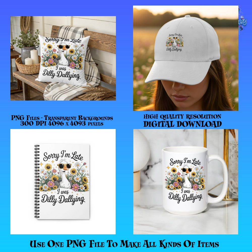 Floral Dog Design PNG Digital File, High Resolution, for T-Shirts, Mugs, Hats, DIY Crafts