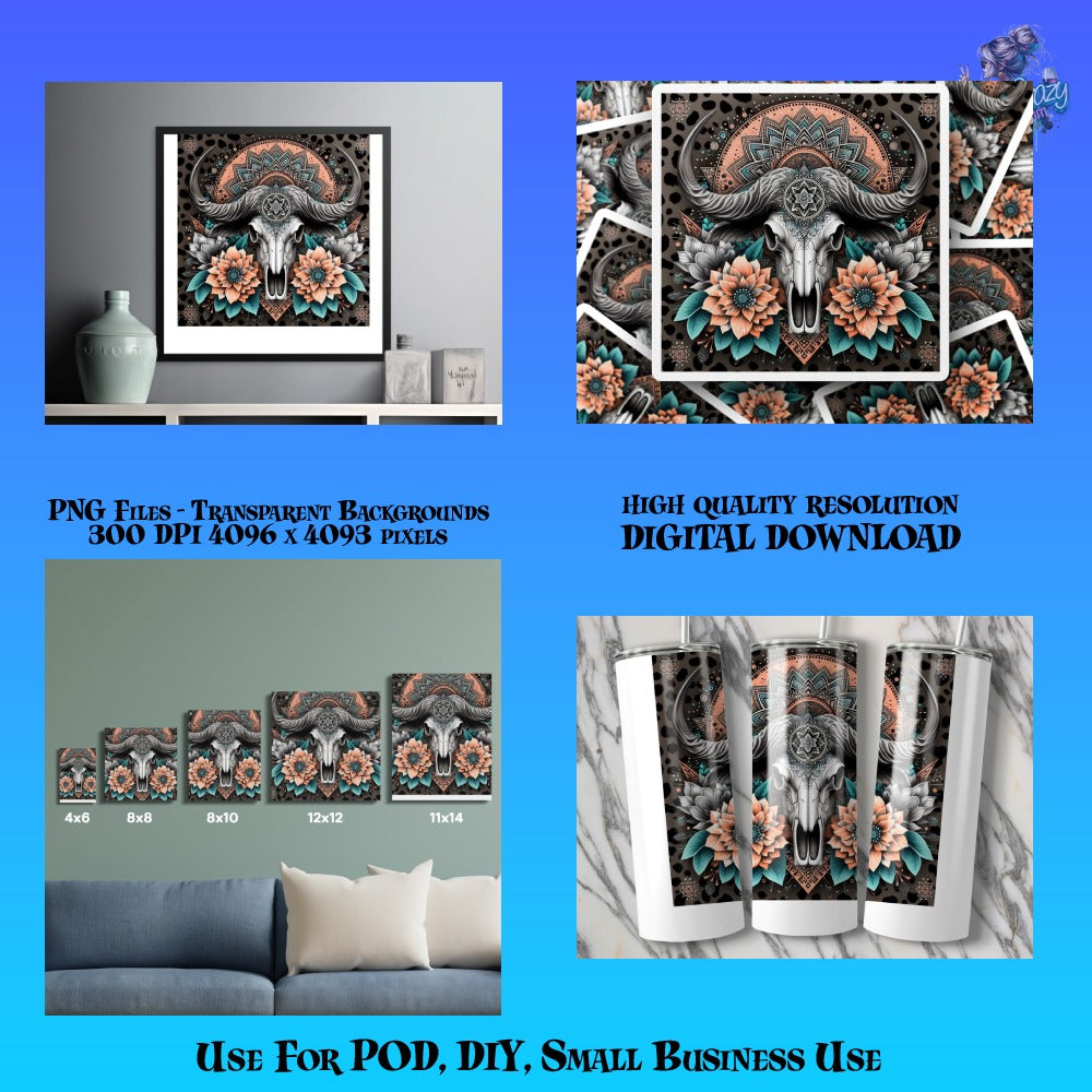 High Resolution Digital Elephant Art PNG Files, Transparent Backgrounds for POD, DIY Crafts, Small Business Use