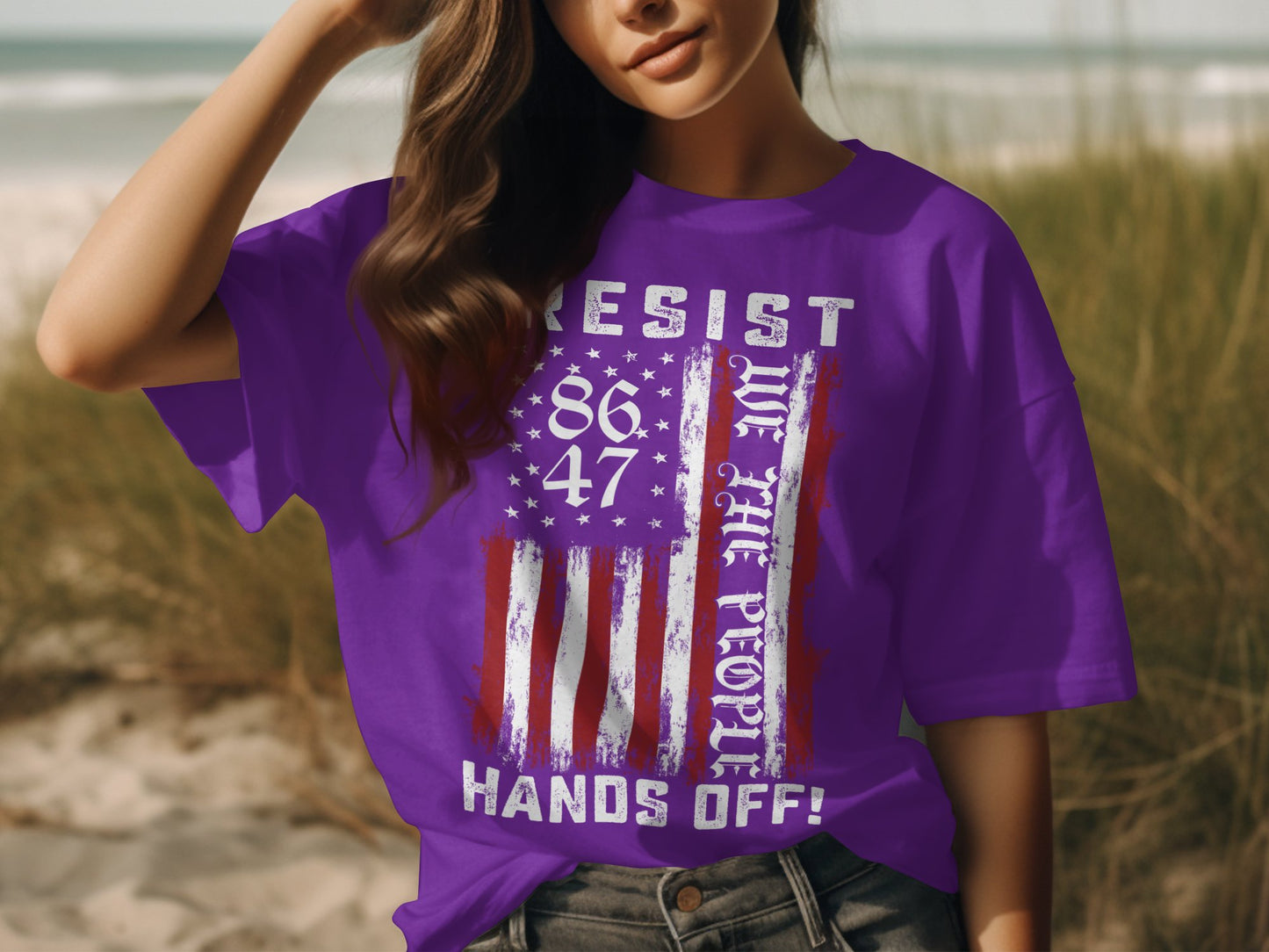 Resist We The People Hands Off T-Shirt product