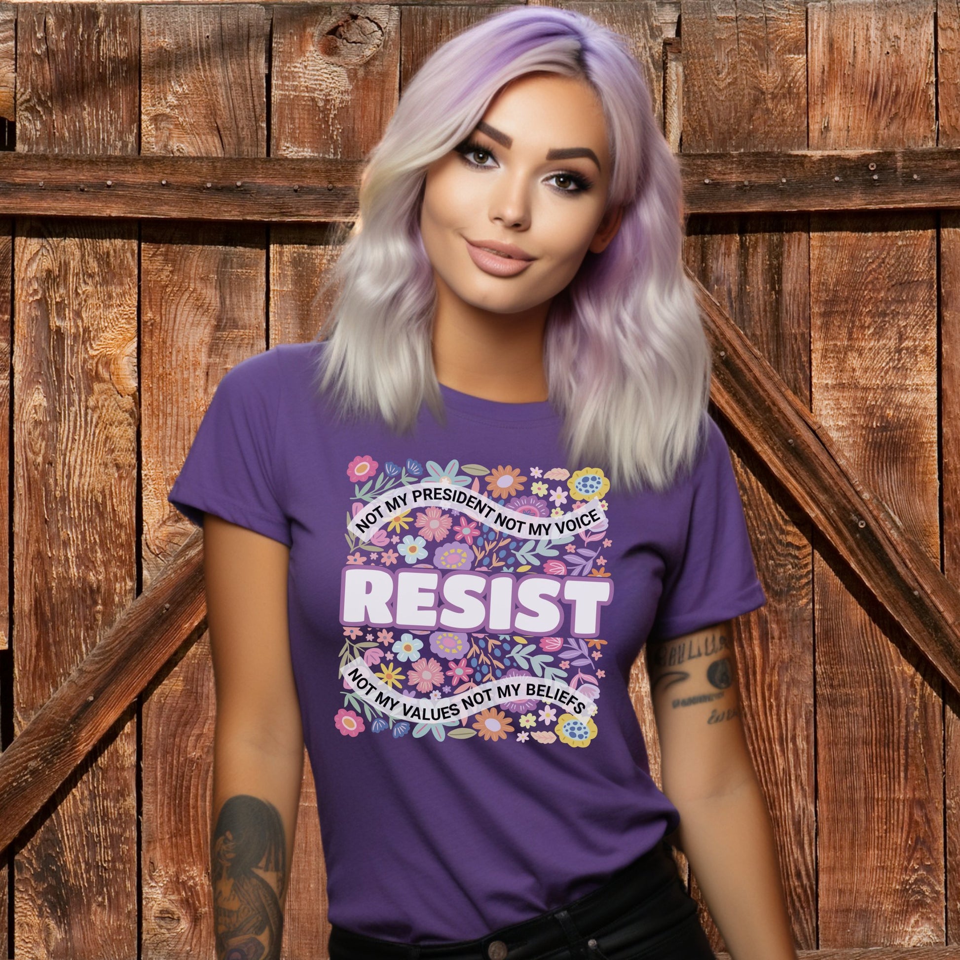 Resist Not My President Not My Voice Graphic Shirt Product