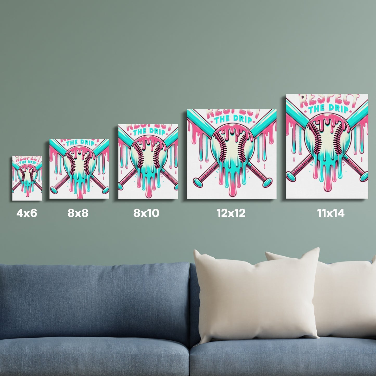 Colorful Pop Art Skull Drip Wall Art Prints, Home Decor, Multiple Sizes Available, Bold Graphic Design