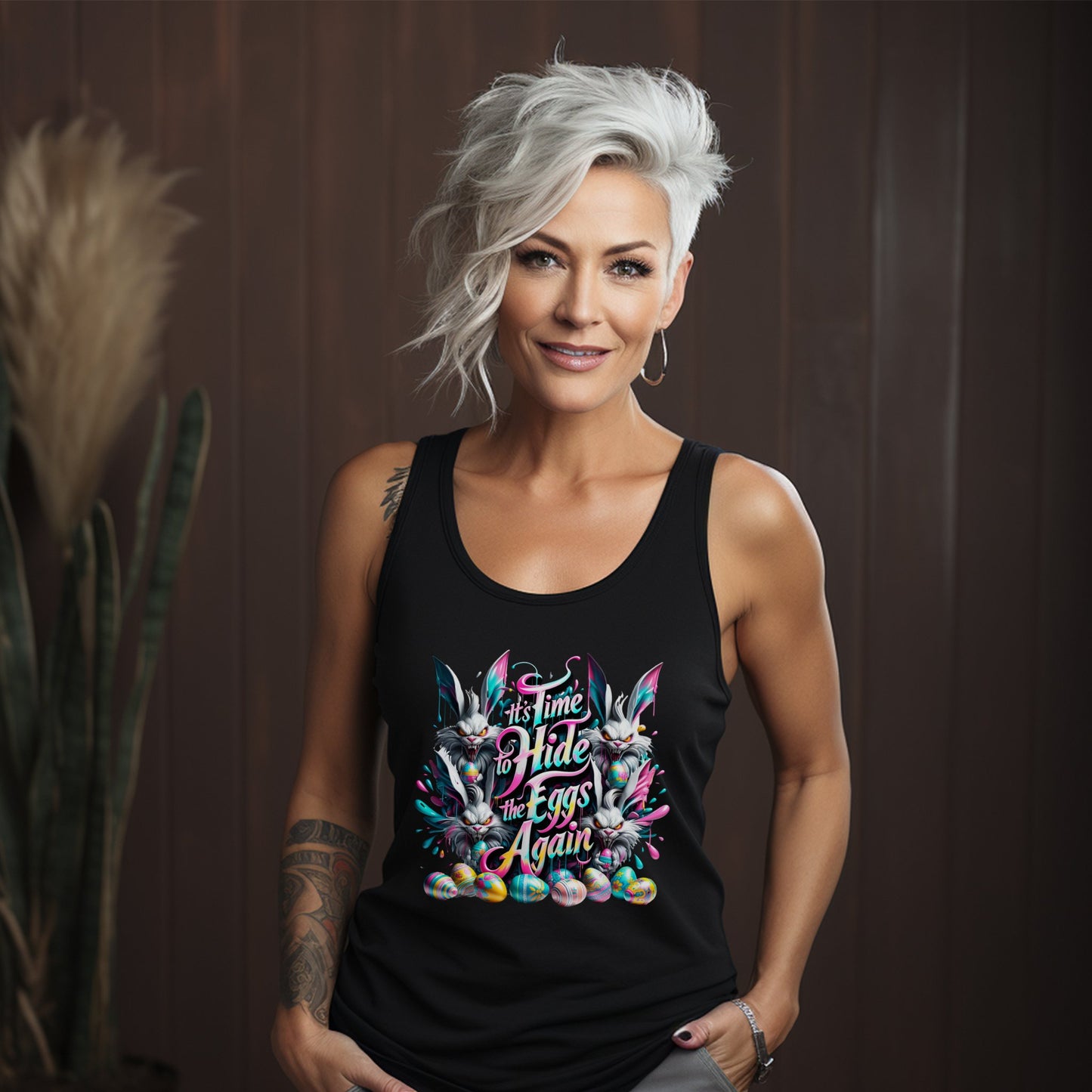 Festive Easter Themed Hide The Eggs Again Tank Top product