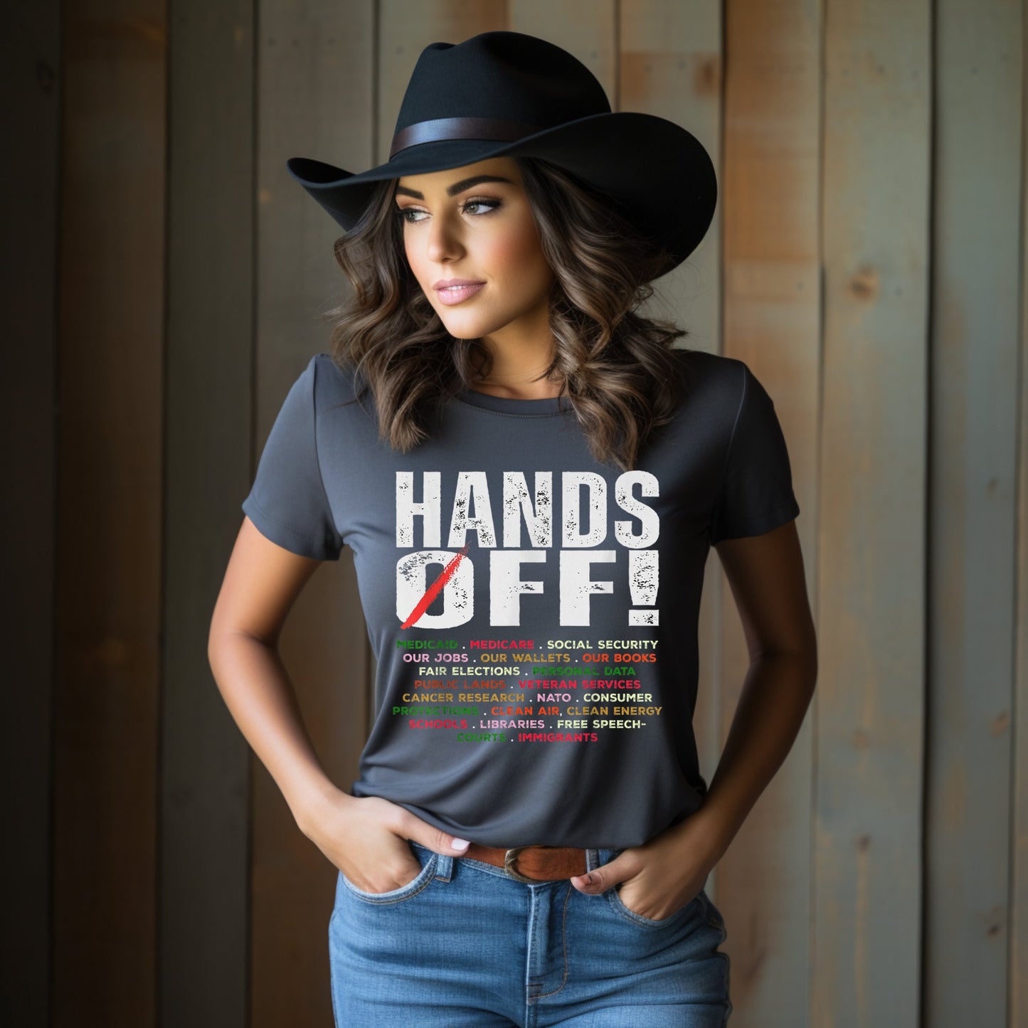 Hands Off Graphic Statement T-Shirt product
