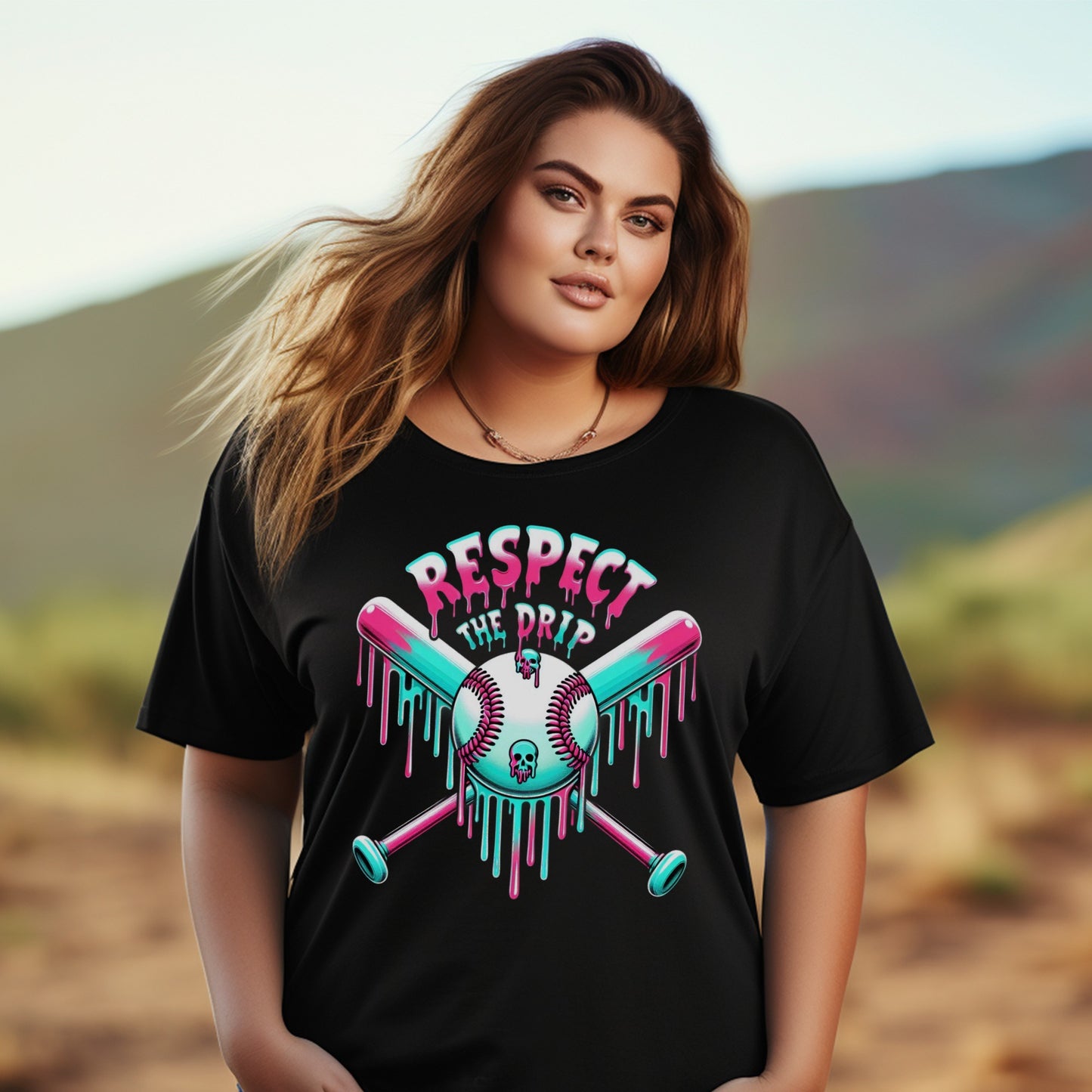 Plus Size Respect the Drip T-Shirt, Trendy Graphic Tee, Women's Fashion Top, Casual Streetwear
