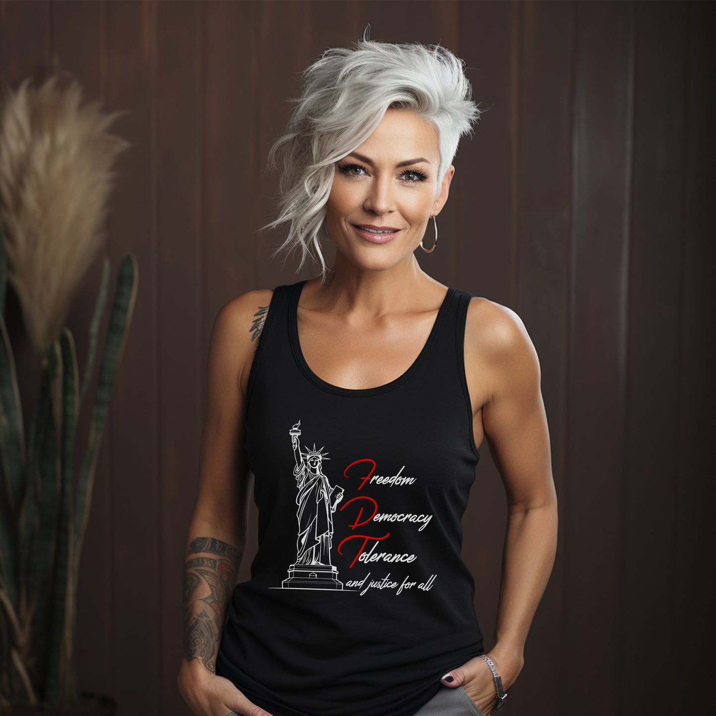 Stylish Bold Statement Tank Top Freedom product