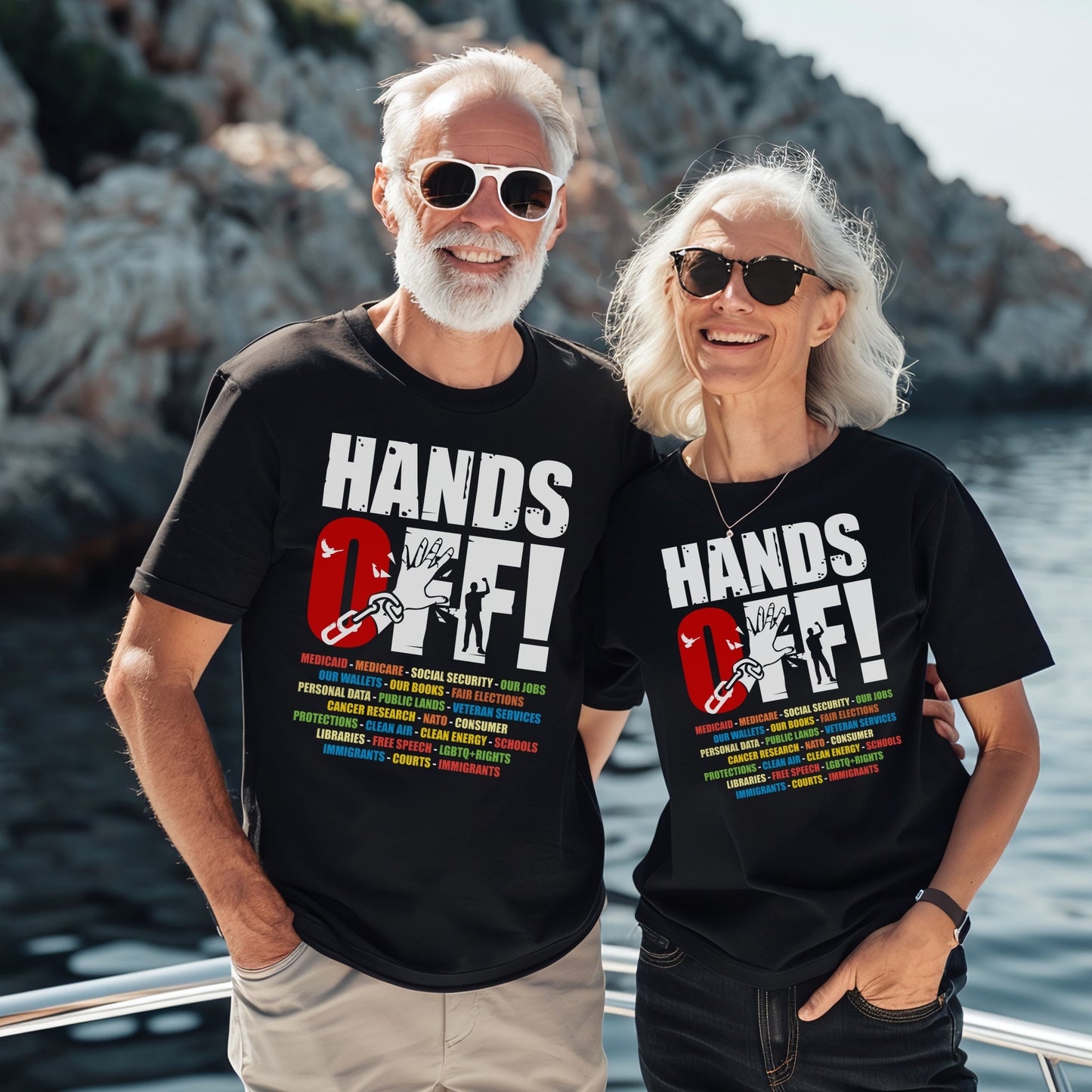 Hands Off Graphic Print T-shirt product