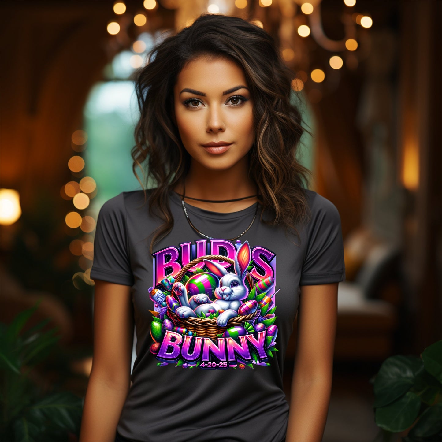 Colorful Bud's Bunny Graphic T-shirt product