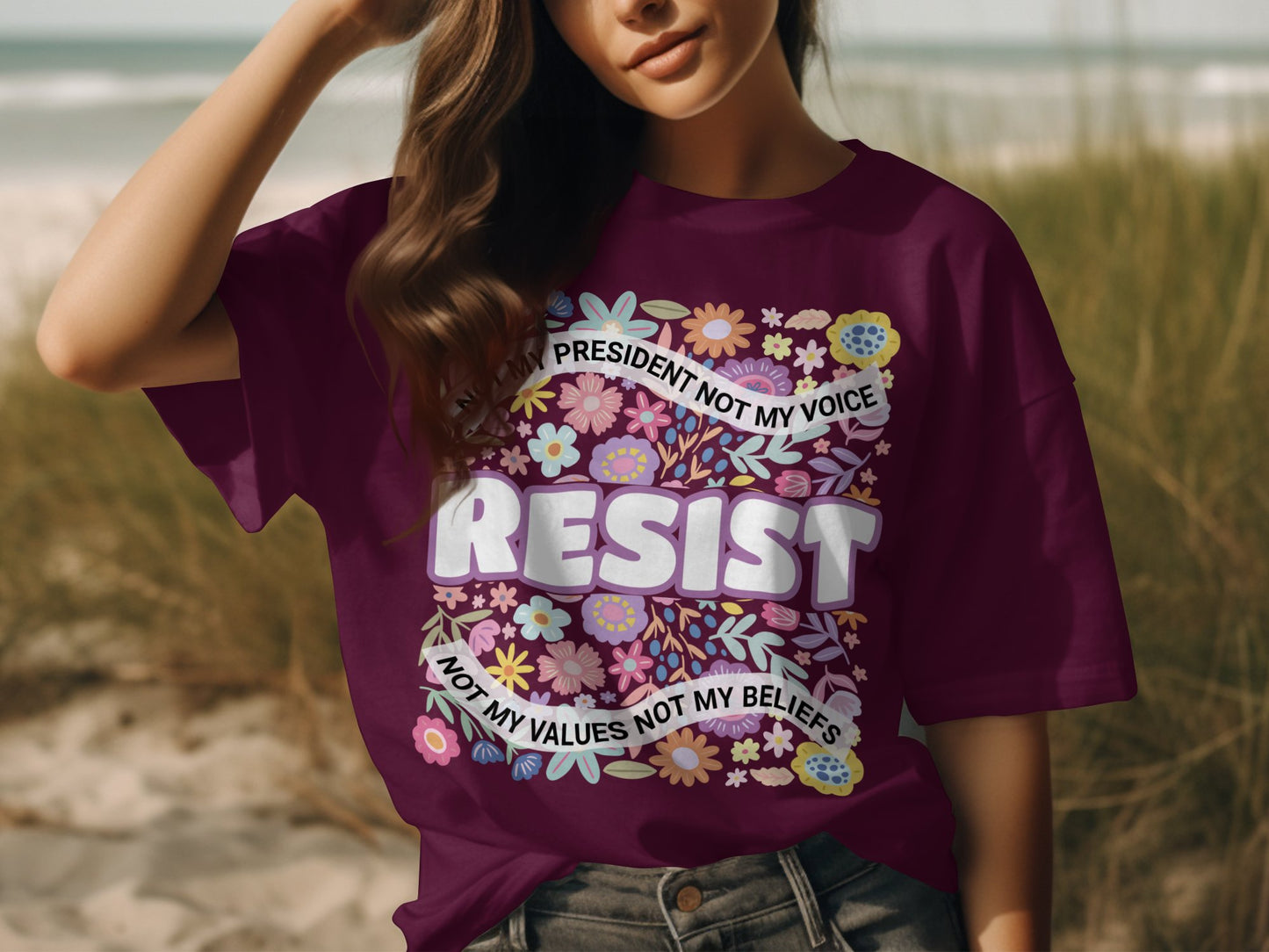 Resist President Not My Voice Statement Shirt Product
