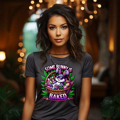 Some Bunny Is Baked Graphic Tee product