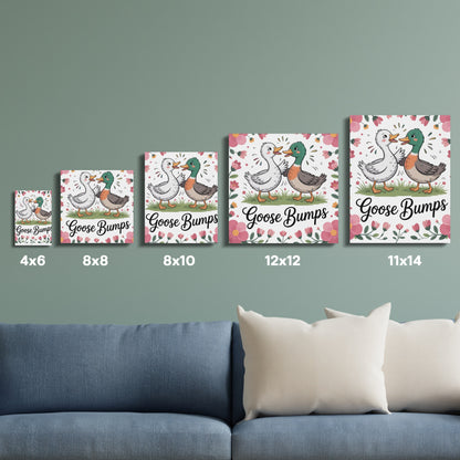 Charming Goose Bumps Print Series, Whimsical Duck Art, Cute Nursery Decor, Assorted Sizes Available