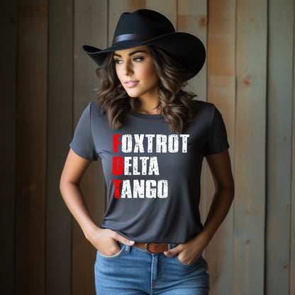 Foxtrot Delta Tango Casual Graphic Tee Shirt product