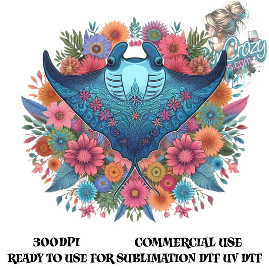 Colorful Mandala Whale Sublimation Design, Floral Ocean Theme, Digital Download, Commercial Use, 300DPI, DTF UV Print Ready Artwork