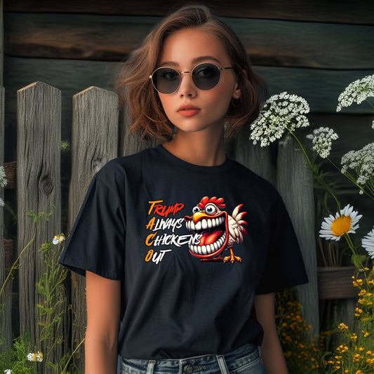 Trump Always Chickens Out Graphic T-shirt product