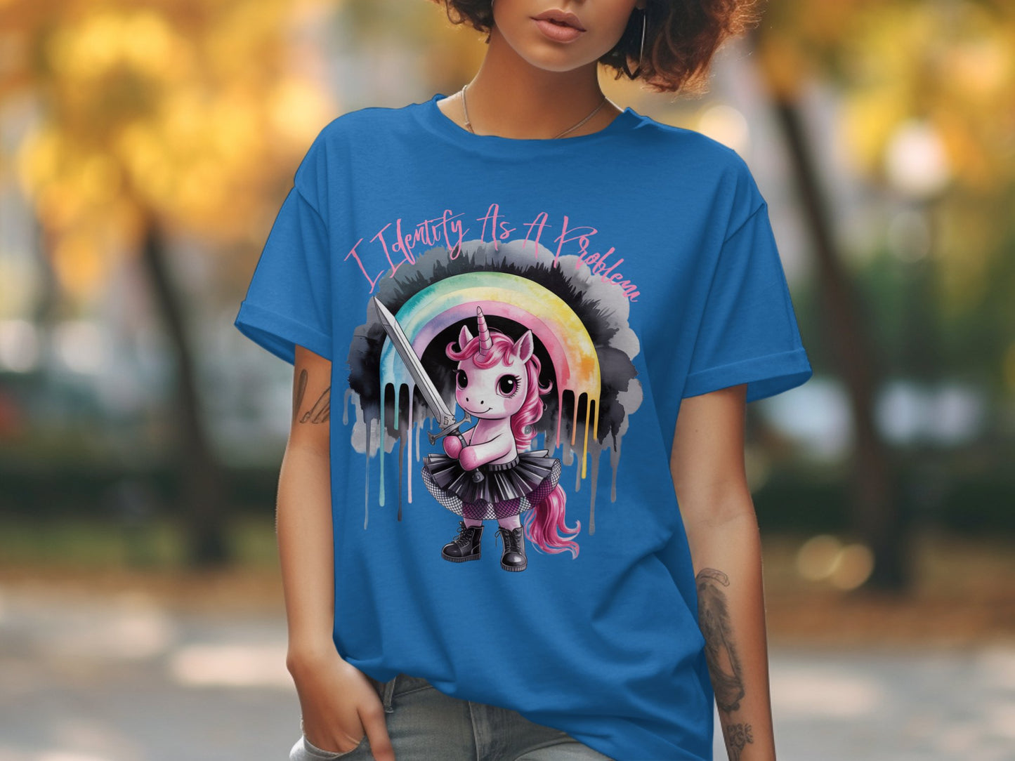 I Identify As A Rainicorn Graphic T-shirt product