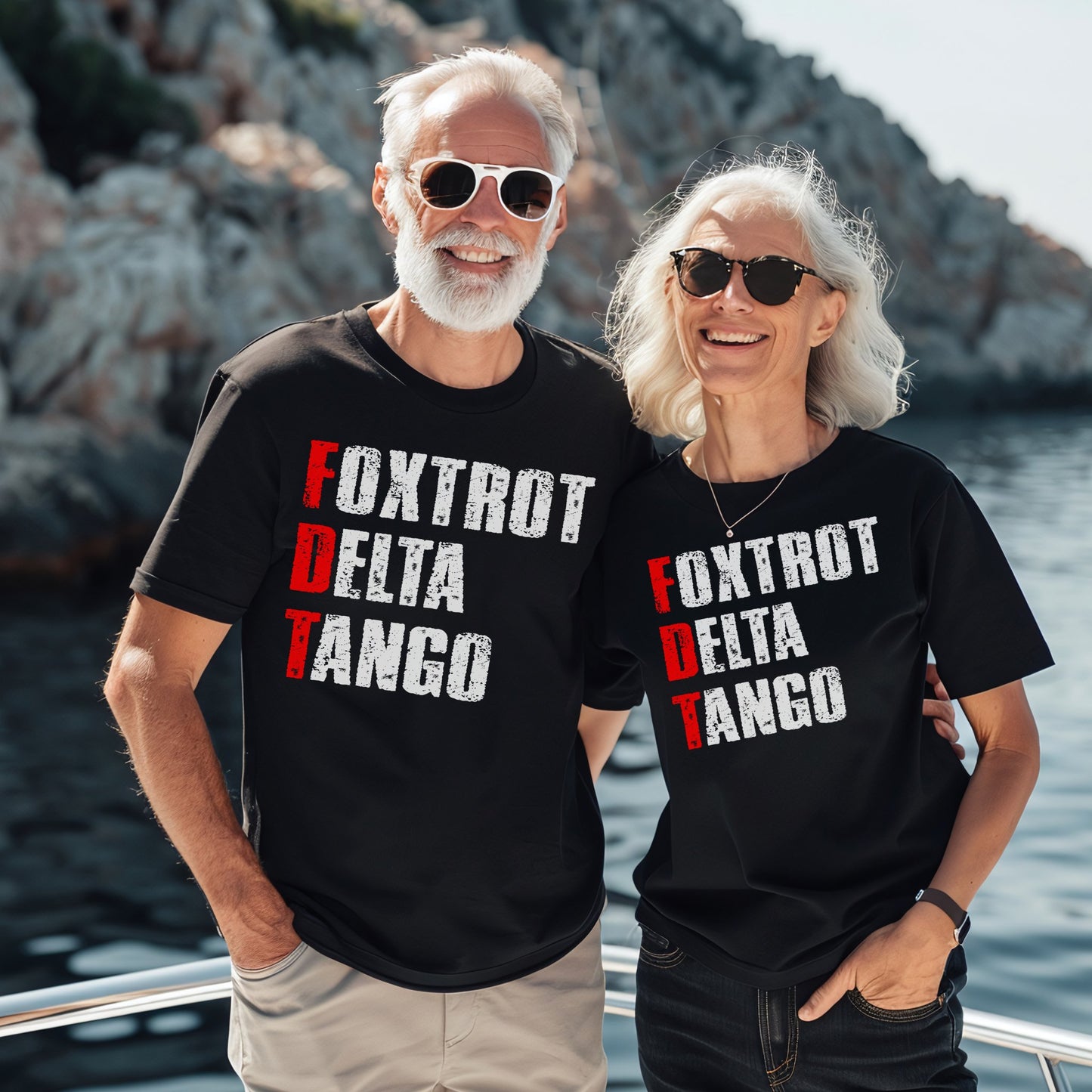 Foxtrot Delta Tango matching graphic shirt product