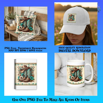 Bohemian Pillow, Cap, Notebook, Coffee Mug Set with Decorative Animal Design