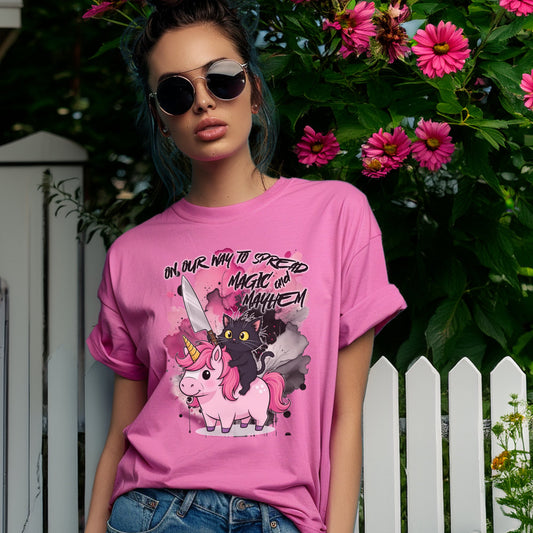 On Our Way to Spread Magic and Mayhem T-shirt product type