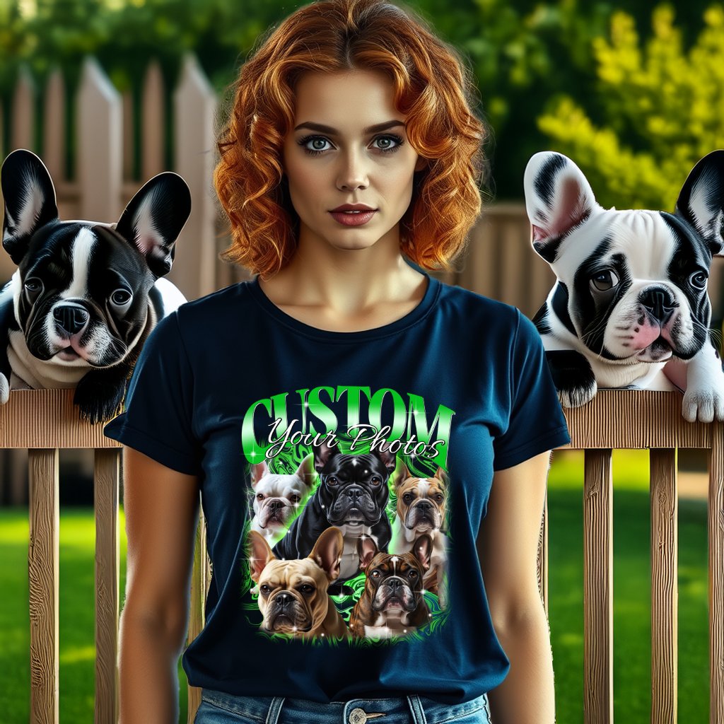 Custom Your Photos Dog Print T-shirt product