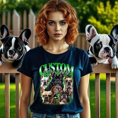 Custom Your Photos Dog Print T-shirt product